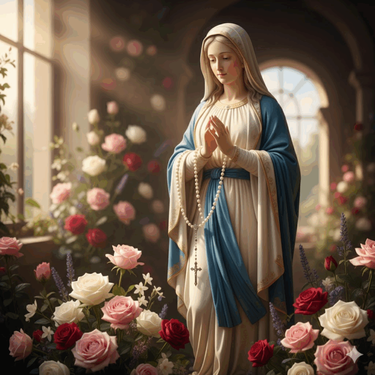 La Cadena de Rosas: El Santo Rosario, Compendio y Camino del Evangelio